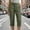 Capris - Army Green, variant on Baggy Women's Pants Beige Cargo Capri High Waisted Petite Stretchy Solid Color Pants Girl Pants L