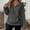Dark Gray, variant on Stichou Quarter Zip Pullover Women Sherpa Fleece Half Zip Sweatshirts Cropped Hoodies Lapel Warm Fuzzy Sweaters with Pockets Blue L
