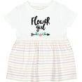 thumbnail image 3 of Inktastic Flower Girl with Arrow and Flowers Girls Baby Dress, 3 of 5