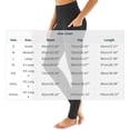 thumbnail image 3 of YFNNUP High Waisted Leggings for Women with Pockets, Comfortable Stretchy Yoga Pants Tummy Control Workout Leggings White,M, 3 of 6