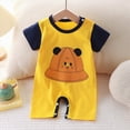 thumbnail image 2 of Baby Onesies Boy Baby Boys Girls Romper Infant Toddler Unisex Short Sleeve Letter Cartonn Romper Soft One-Piece Summer Infant Clothes, 2 of 6