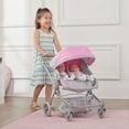 thumbnail image 3 of Voyage Twin Carriage Doll Stroller - Gray/Pink, 3 of 12