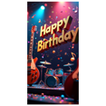 thumbnail image 3 of Musical Theme Happy Birthday Banner with Guitar and Notes Decorations Background Backdrop for Birthday Party Photography Props and Party Decor Supplies, 3 of 4