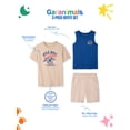 thumbnail image 6 of Garanimals Newborn, Baby & Toddler Boy Cotton 3-Piece Set, Graphic T-Shirt, Tank Top & Pull-On Shorts, Sizes 0-6T, 6 of 8