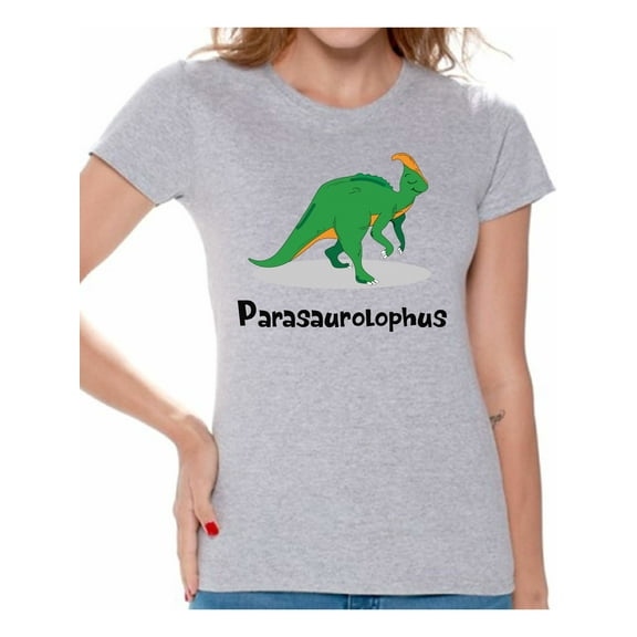 Awkward Styles Parasaurolophus Tshirt Dinosaur Shirts for Women Dinosaur Gifts for Her Spirit Animal Shirt Dinosaur Party Dinosaur Clothes for Women Dinosaur T Shirt Women's Parasaurolophus Shirt