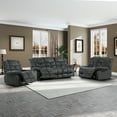 thumbnail image 6 of Bonzy Home Manual Reclining Sofa Set, Adjustable Backrest Single Chair, Loveseat & 3-Seat Couch for Living Room Leisure Use, 6 of 8