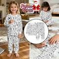 thumbnail image 2 of REDARER Kids Holiday Pajamas, Cute Cartoon Print Two-Piece Set, Cozy Long Sleeve Sleepwear for Christmas,Size:9-10 Years, 2 of 8