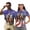 Tribal Patriotic Horse Racing, variant on Binienty Watercolor USA Horse Matching Golf Shirts for Couples Soft Comfortable Shirts Couples Matching Outfits for Golf Running Sports ,Fashion Outing Wear for Couples