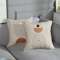 thumbnail image 3 of Throw Pillow Covers Home Decor Set of 4 Pillow Cases Decorative 18 x 18 Inches Outdoor Cushion Couch Sofa Pillowcases Contemporary Mid Century Geometric Boho, 3 of 6
