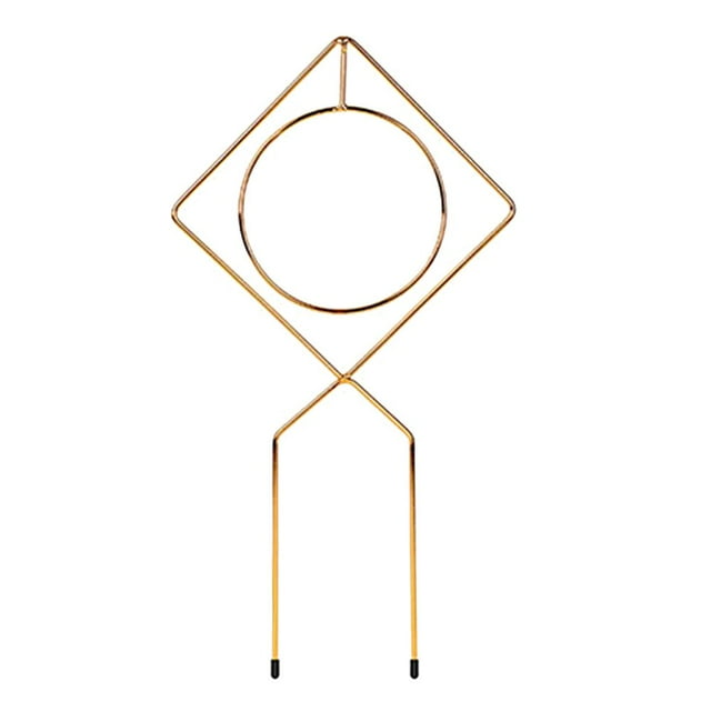 MesaSe Support Plant Climbing Frame Durable Geometric Pentagram Iron Decorative Sturdy Garden Decor Heart Shape Steel Trellis