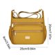 thumbnail image 3 of Bolso cruzado de gran capacidad para mujer con múltiples bolsillos, tela de nailon, correa ajustable, ligero para uso diario, viajes y compras., 3 of 6
