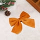 thumbnail image 5 of Lazo decorativo de árbol de Navidad - Pack de 2 lazos decorativos de terciopelo para regalos, coronas y decoración navideña, 5,12 pulgadas, rojo, amarillo, verde, rosa, blanco, 5 of 7