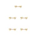thumbnail image 3 of Sonducket Anillo para pezones con barra, accesorio de moda exquisito, accesorios de joyería, decoración corporal atractiva para mujeres, Cum-Here dorado Dorado Cum-aquí 5piezas Sonducket CBP223714, 3 of 5