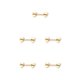 thumbnail image 1 of Minnieouse Anillo para pezones con barra, accesorio de moda exquisito, accesorios de joyería, decoración corporal atractiva para mujeres, Dorado Cum-aquí 5piezas, 1 of 6