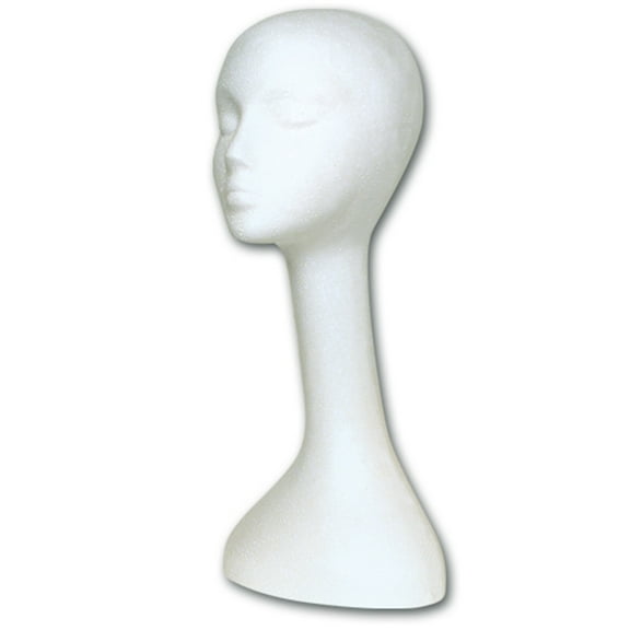 Long Wig Styrofoam Head (20")