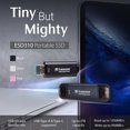 thumbnail image 3 of SSD externo Transcend ESD310 de 1 TB USB-C y USB-A rosa, 3 of 9