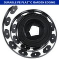 thumbnail image 3 of Kit de borde de jardín de plástico negro de 33 pies y 2 pulgadas de altura de Uxcell para el patio, 3 of 7