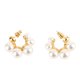 thumbnail image 1 of Pendientes Elegantes, Elegante imitacia de Repladeo de Oro Pearl Circle Pendientes Pendientes para Viajar para la Fiesta, 1 of 7