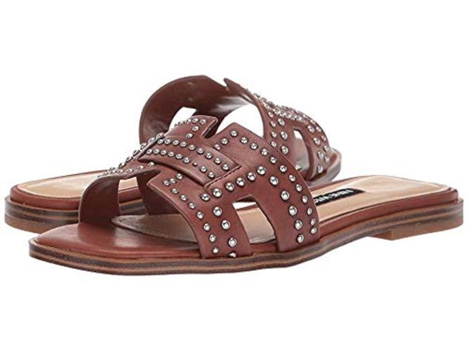 nine west genesia studded slide sandals