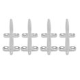 thumbnail image 1 of Mooring Rope Cleat, 6in High Strength Dock Rope Cleat 316 Stainless Steel 4 Pcs  for Inflatable Yachts, 1 of 7