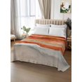 thumbnail image 2 of Burnt Orange Coastal Flat Sheet Only Twin Size, Soft Breathable Bed Top Sheets for Mattress, Summer Beach Nautical Abstract Art Luxury Bedding Flat Sheets for Home Hotel Bedroom Bed Protection, 2 of 9