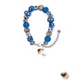 thumbnail image 2 of Delight Jewelry Resin Flying Angel Blue Paw Print Bead Bracelet, 7"+2", 2 of 4
