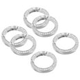thumbnail image 6 of SEWCHICS Metal Keychain Rings Round Handicraft 6Pcs 1.4X1.4X0.2In, 6 of 8