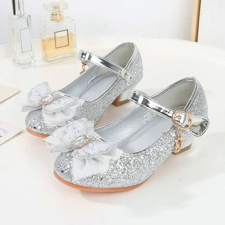 eileial Girls Sandals Closed Toe High Heels Pointed Toe Ankle