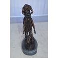 thumbnail image 3 of Nifao End of the Trail by James Fraser statue - replica – Home Decor Sculpture, 7"L x 3"W x 9"H, 3 of 13