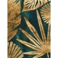 thumbnail image 2 of Vess, June Erica 12x14 Gold Ornate Wood Framed with Double Matting Museum Art Print Titled - Emerald Jungle I, 2 of 4