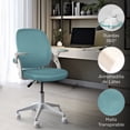 thumbnail image 3 of MAGMALIFE Silla de Oficina Natti Ergonómica con Respaldo de Malla Transpirable, Altura e Inclinación Ajustables, Reposabrazos Abatibles 90°, Ruedas 360° Silenciosas y Base Reforzada, Soporta 150 kg, 3 of 8