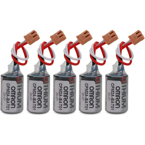 (5-Pack) ER3V 3.6V Lithium Battery Replacement for OMRON CPM2A-BAT01 CPM2ABAT01 CPM2A CQM1H