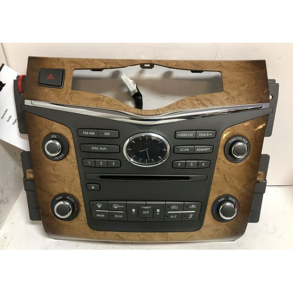 Pre-Owned 14-17 Infiniti QX80 AM FM Radio Control Panel w/ Climate Controls OEM LKQ (Good)