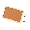 thumbnail image 1 of Tablón de anuncios de corcho, tablero de anuncios de madera con chinchetas, bricolaje, cocina 20x30cm, 1 of 8