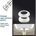 thumbnail image 5 of Drainage Seal,Universal Basin Drain Gasket Replacement Parts,Thickened Silicone Sealing Ring for Bathroom Sink Drain Stopper，Includes Top and Bottom, 5 of 5