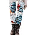 thumbnail image 5 of YOIAVAIOY Novelty Holiday Leggings Womens Christmas Print Tights High Waist Stretch Casual Yoga Pants Xmas Party Bottoms Multicolor XXL, 5 of 6