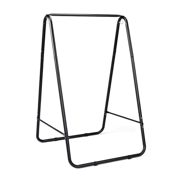 IVV Hammock Chair Stand, Heavy-Duty Iron Hammock Stand, 600 lbs Capacity, 2 Buckles for Indoor Outdoor Various Use, Black (No Hammock Chair)