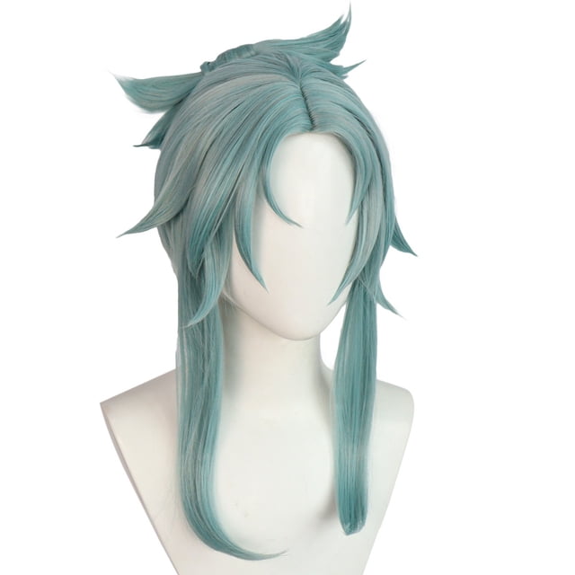 Peluca para cosplay Genshin Impacts Madames Pings, pelo sintético