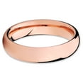 thumbnail image 2 of 5mm Rose Gold Wedding Ring,Tungsten Wedding Ring,Tungsten Carbide Ring,Engagement Ring,Dome Ring, 2 of 4
