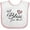 White and Pink, variant on Inktastic Well Bless Your Heart with Floral Print Boys or Girls Baby Bib