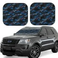 thumbnail image 1 of Fotbe Blue Sports Car 2-Piece Car Windshield Sun Shade | Sun Blocker for Car Windshield | Foldable Automotive Interior Accessories for Sun Protection-Small, 1 of 6