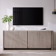 thumbnail image 6 of Aitjunz 66" Buffet Cabinet with Storage, Modern Sideboard w/Curved Edges & Adjustable Shelves, Gray, 6 of 7
