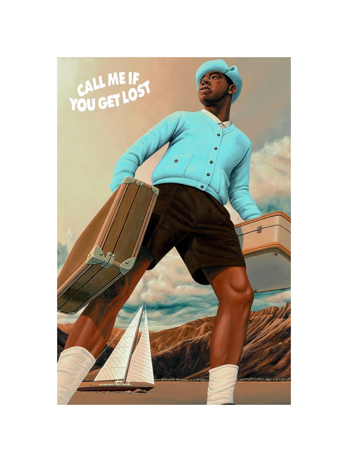 Apeasran Tyler The Creator Poster Call Me If You Get Lost Poster Wolf Igor Flower Boy Music Album Poster Cover Signed Limited Poster Canvas Wall Art