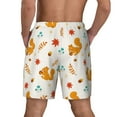 thumbnail image 4 of Daiia Squirrel Maple Leaves And Nuts Mens Swim Trunks Swim Shorts Quick Dry Swim Shorts with Mesh Lining Pockets-3X-Large, 4 of 9