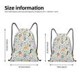 thumbnail image 2 of Kdxio Cartoon Animals Print Drawstring Backpack Bag,Waterproof Draw String Back Sack, Gym Drawstring Bags Swim Bag For Unisex, 2 of 5