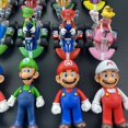 thumbnail image 5 of Super Mario Pull Back Car Green Yoshi Donkey Kong Bowser Luigi Toad Princess Peach figura de acción juguetes Anime Game Doll, regalo para niños, 5 of 5