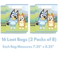 thumbnail image 2 of Set de obsequios para fiestas Unique Bluey con 16 bolsas de regalos y 16 reventones, 2 of 6