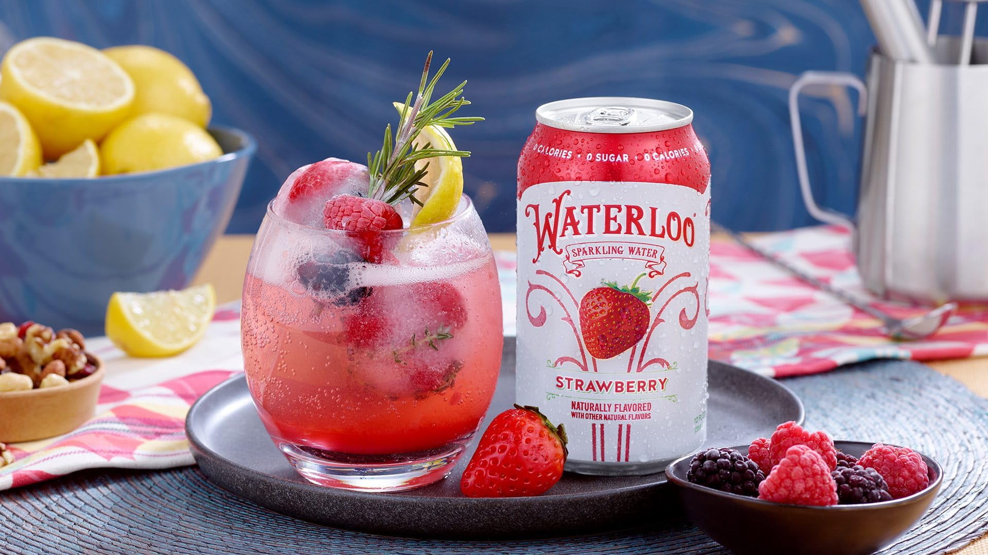 Waterloo Sparkling Fruit Flavored Water, Multi-Flavor Variety Pack | Zero Calorie | Zero Sugar | Zero Sodium | Zero Calories | Naturally flavored, 12 Fl Oz with Fitluv packaging (8 Flavor Variety,