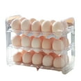 thumbnail image 4 of Huevera abatible para puerta lateral de refrigerador, organizador de huevos transparente, bandeja para huevos M Transparente, 4 of 9