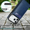 thumbnail image 2 of Dteck Wallet Phone Case for iPhone 17 Pro Case with Card Holder, Flip Cell Phone Wallet PU Leather Wallet Case for iPhone 17 Pro for Men Women, Darkblue, 2 of 7